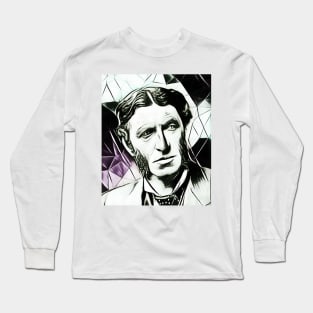 Matthew Arnold Black And White Portrait | Matthew Arnold Artwork 3 Long Sleeve T-Shirt